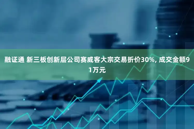 融证通 新三板创新层公司赛威客大宗交易折价30%, 成交金额91万元